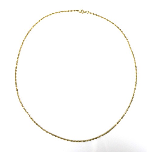 250 - A 9ct gold fancy link chain necklace, marked 9ct to clasp, 46.5cm opened out, 4.4g.