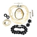 A group of jewellery, including three gold bar brooches, the first 15ct and set with a pale blue sto... 