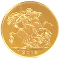 A limited edition Elizabeth II 2016 brilliant uncirculated gold five sovereign coin, with certificat... 