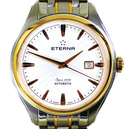 81 - An Eterna stainless steel cased gentleman's wristwatch, case 42.3mm, with box and papers.
Notes: in ... 