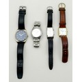 A group of four gentleman's wristwatches, comprising a Seiko stainless steel wristwatch, model 6300-... 