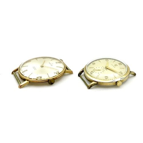 77 - A mid 20th century gent's watch head by Services, 32mm case, boxed, together with a similar watch he... 