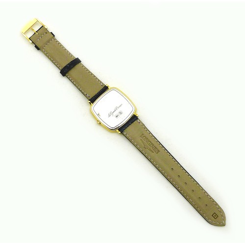 80 - A Longines Les Grandes Classiques gentleman's wristwatch, circa 1994, model 7413, gold plated and st... 