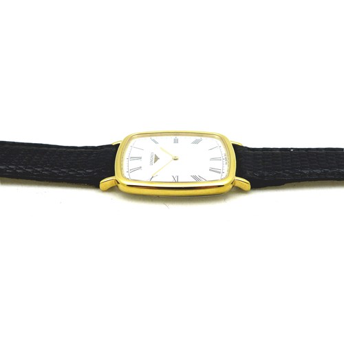 80 - A Longines Les Grandes Classiques gentleman's wristwatch, circa 1994, model 7413, gold plated and st... 