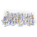 A complete set of thirty-eight Chaucer's Canterbury tales series of figurines by Rye Pottery, includ... 