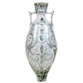 Alan Caiger-Smith MBE (British, 1930-2020): a large studio pottery twin handled vase, circa 1985, wi... 