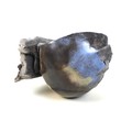 Anne Bulliot (French, b. 1961): a raku pottery ‘Volcanic’ bowl, 20 by 26cm high.
