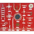 A mounted display of decorative, nautical knots, with Italian descriptions, 43.5 by 52.7cm, framed a... 