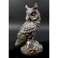 A Country Artist silver sculpture, modelled as a long eared owl, signed 'CA', Birmingham 1991, 14.3c... 