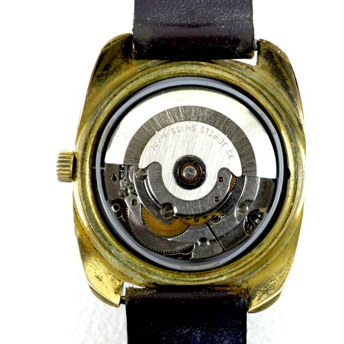 64 - A Systema Automatic Incabloc gentleman's gold plated wristwatch, model 12038, circular dial, ETA 278... 