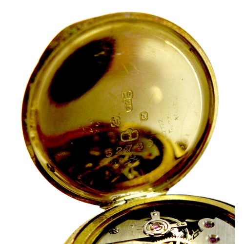 75 - An Art Deco 18ct gold cased lady's wristwatch, with cross shaped case, circular silvered dial, black... 