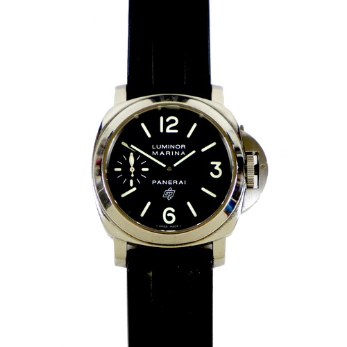 83 - An Officine Panerai Luminor Marina Logo stainless steel cased gentleman's wristwatch, model PAM00005... 