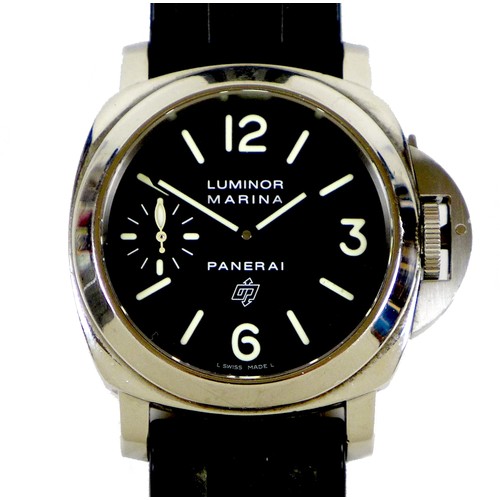 83 - An Officine Panerai Luminor Marina Logo stainless steel cased gentleman's wristwatch, model PAM00005...