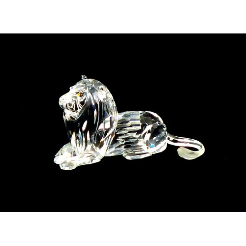 75 - A Swarovski crystal Annual Edition 1995 'Inspiration of Africa' lion, 6.5cm high, with original box.