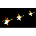 A set of three Beswick flying ducks, circa 1960, of graduating sizes, models 596-2, 596-3, and 596-4... 