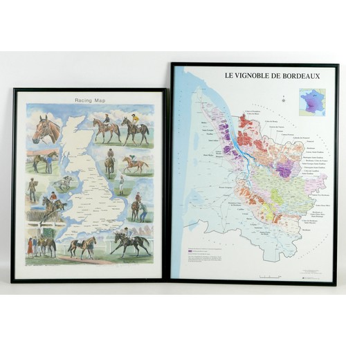 1 - Two modern prints, 'Le Vignoble de Bordeaux', published by the Conseil Interprofessionnel Du Vin De ... 