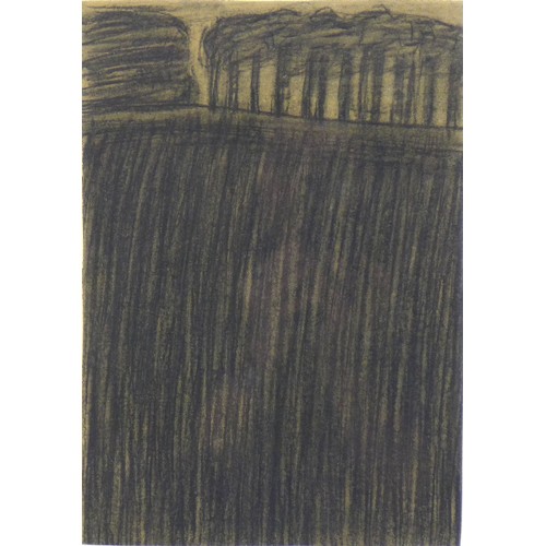 21 - A. Kovalova: Four charcoal sketches, comprising a drawing of three tall trees, 1986, signed to lower... 
