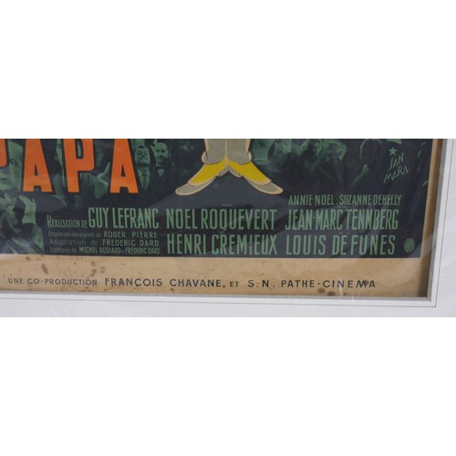 20 - A vintage French film poster, 'La Bande a Papa', 1956, Affiches Gaillard, Paris, 57 by 39cm, mounted... 