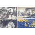 A group of three etchings, comprising a Frank Brangwyn (British, 1867-1956) etching, 'Sisteron, Ital... 