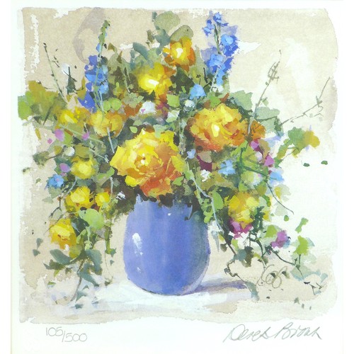 6 - Derek Brown (British, 1924-2009): Two limited edition prints, comprising a print depicting a floral ... 
