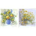 Derek Brown (British, 1924-2009): Two limited edition prints, comprising a print depicting a floral ... 
