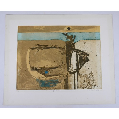 23 - Charles Bartlett (British, 1921-2014): 'Beach Form', limited edition coloured etching, 7/60, signed ... 