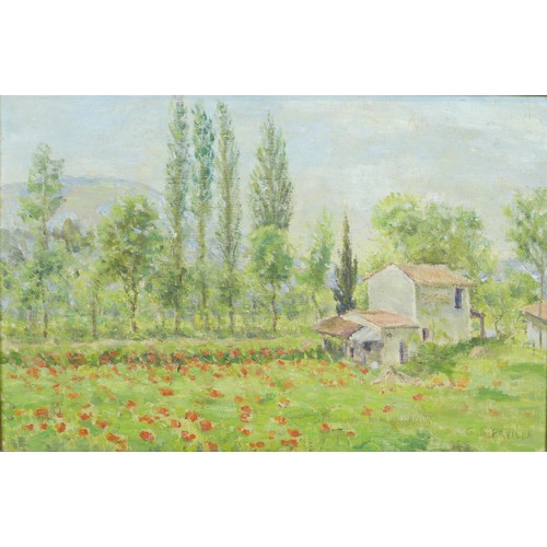 91 - G. B. Favilla (Italian school, 20th Century): a group of oil paintings of the Italian countryside, c... 