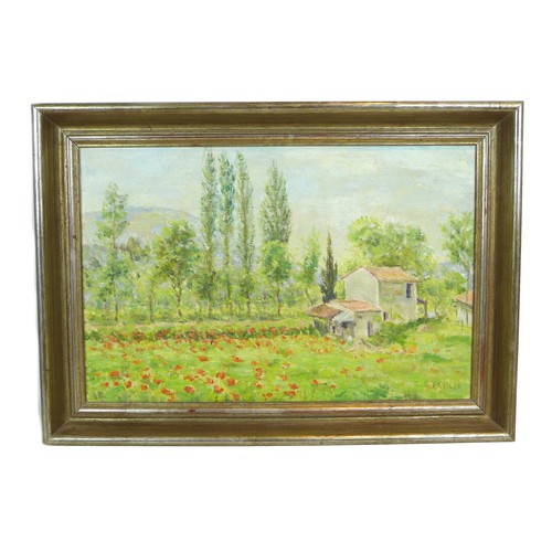 91 - G. B. Favilla (Italian school, 20th Century): a group of oil paintings of the Italian countryside, c... 