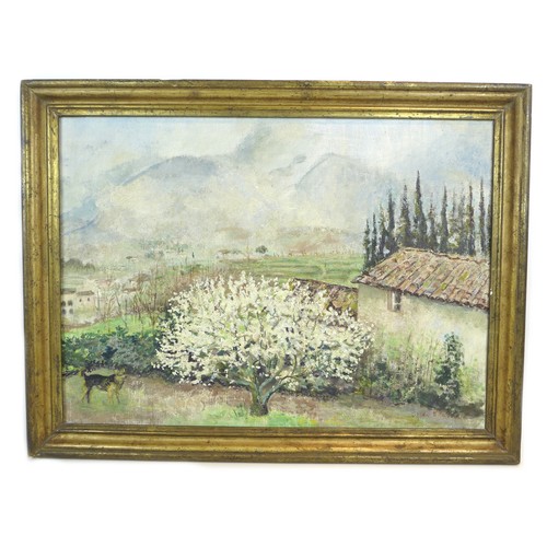 91 - G. B. Favilla (Italian school, 20th Century): a group of oil paintings of the Italian countryside, c... 