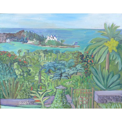 94 - Blach (late 20th century): a Caribbean view, oil on canvas, signed to lower left corner, dated '97, ... 