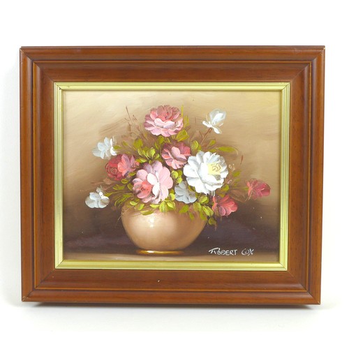 101 - Two 20th century still life paintings, depicting floral displays, unsigned, in gilt frames, 19 by 29... 