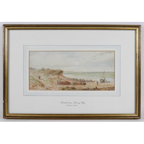 71 - Leopold Rivers (British, 1852-1895): 'The South-east coast near Deal' and 'Bexhill from Pevensey Bay... 