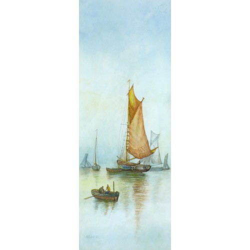 59 - A. E. Bailey (British, 20th century): a pair of watercolours depicting sailing boats, each signed lo... 