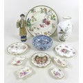 A group of mixed ceramics, including a Wedgwood charger, pattern W 1959, 39.4 by 39.4cm, eight piece... 