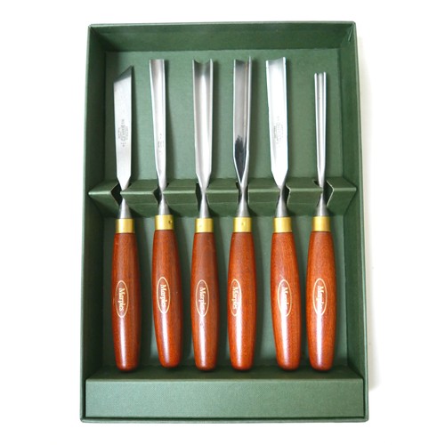 62 - Two cased sets of Marples wood carving tools, with original boxes. (2)