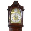 A tall George III burr walnut and mahogany long case clock, by Stephen Afselin, London, 11½