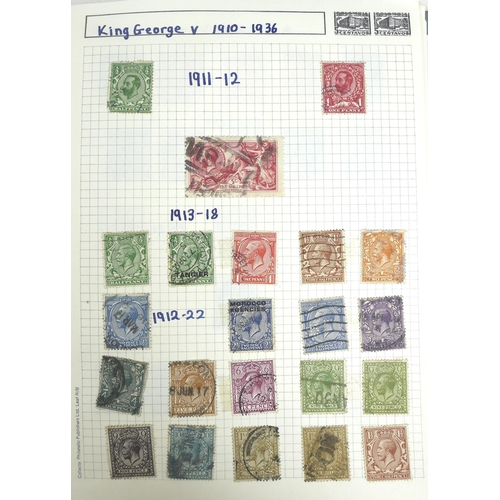 110 - A collection of Victorian and later British and world stamps, including a Penny Red. (1 box)