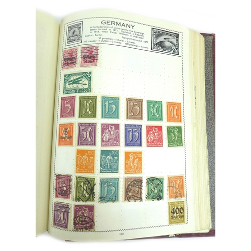 110 - A collection of Victorian and later British and world stamps, including a Penny Red. (1 box)