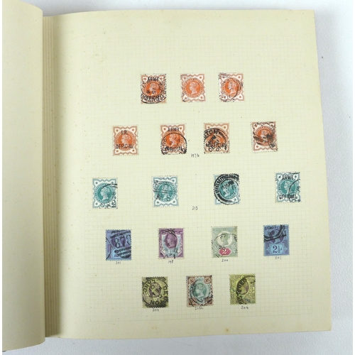 111 - A collection of GB and World stamps, in three albums, QV to ERII, including five Penny Red stamps, d... 