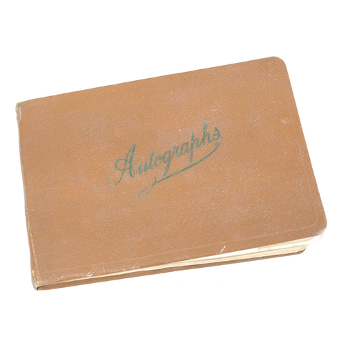 117 - A circa WWII autograph book featuring Glen Miller's signature, as well as other acts that featured a... 