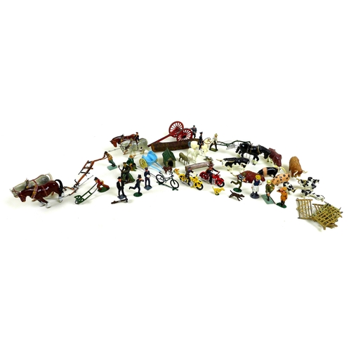 131 - A collection of late 20th century cast lead and mixed metal model figures, many by HM of Great Brita... 