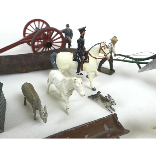 131 - A collection of late 20th century cast lead and mixed metal model figures, many by HM of Great Brita... 