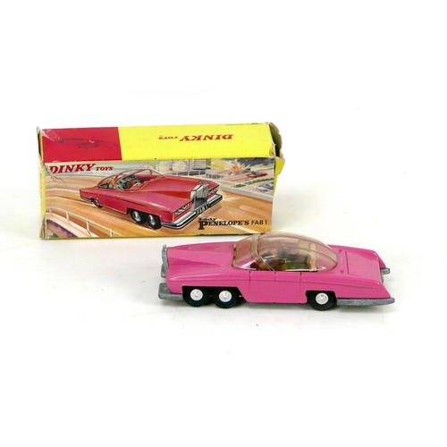 134 - An original Dinky Toys die-cast model 100 Lady Penelope FAB 1, from the Thunderbirds TV series, with... 