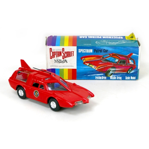 135 - A Century 21 Toys model Captain Scarlet and the Mysterons Spectrum Patrol Car, with missiles, paper ... 