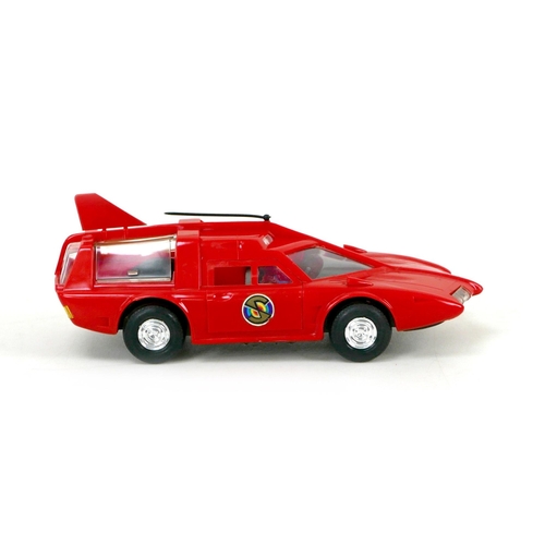 135 - A Century 21 Toys model Captain Scarlet and the Mysterons Spectrum Patrol Car, with missiles, paper ... 