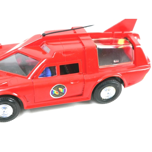 135 - A Century 21 Toys model Captain Scarlet and the Mysterons Spectrum Patrol Car, with missiles, paper ... 