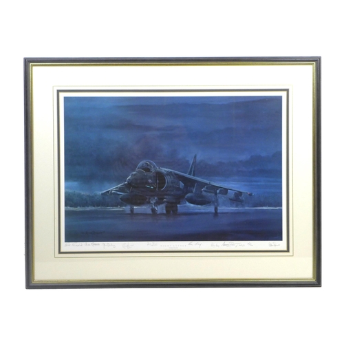 174 - Three WWII aviation prints, comprising after J. W. Mitchell (British, 20th century): a print of 'Fir... 