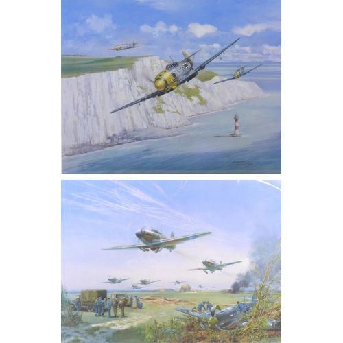 175 - After Michael Turner (British, b. 1934): two limited edition WWII aviation prints, comprising 'Adler... 