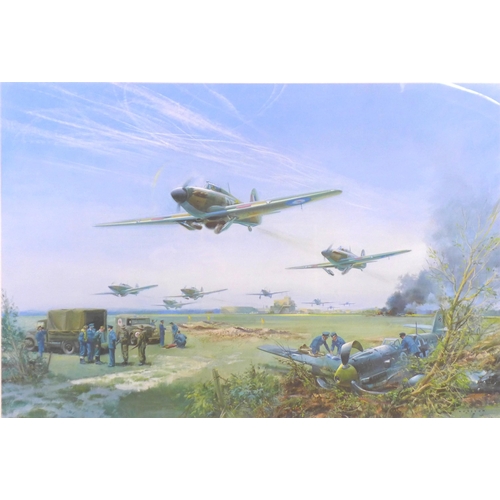 175 - After Michael Turner (British, b. 1934): two limited edition WWII aviation prints, comprising 'Adler... 