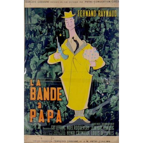 178 - A vintage French film poster, 'La Bande a Papa', 1956, Affiches Gaillard, Paris, 57 by 39cm, mounted... 